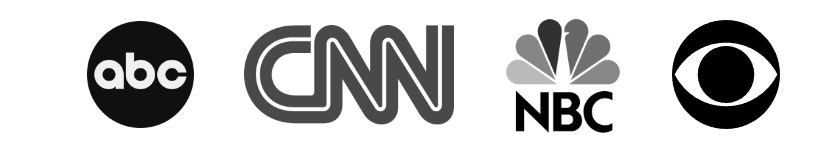 As seen on abc, CNN, NBC and CBS